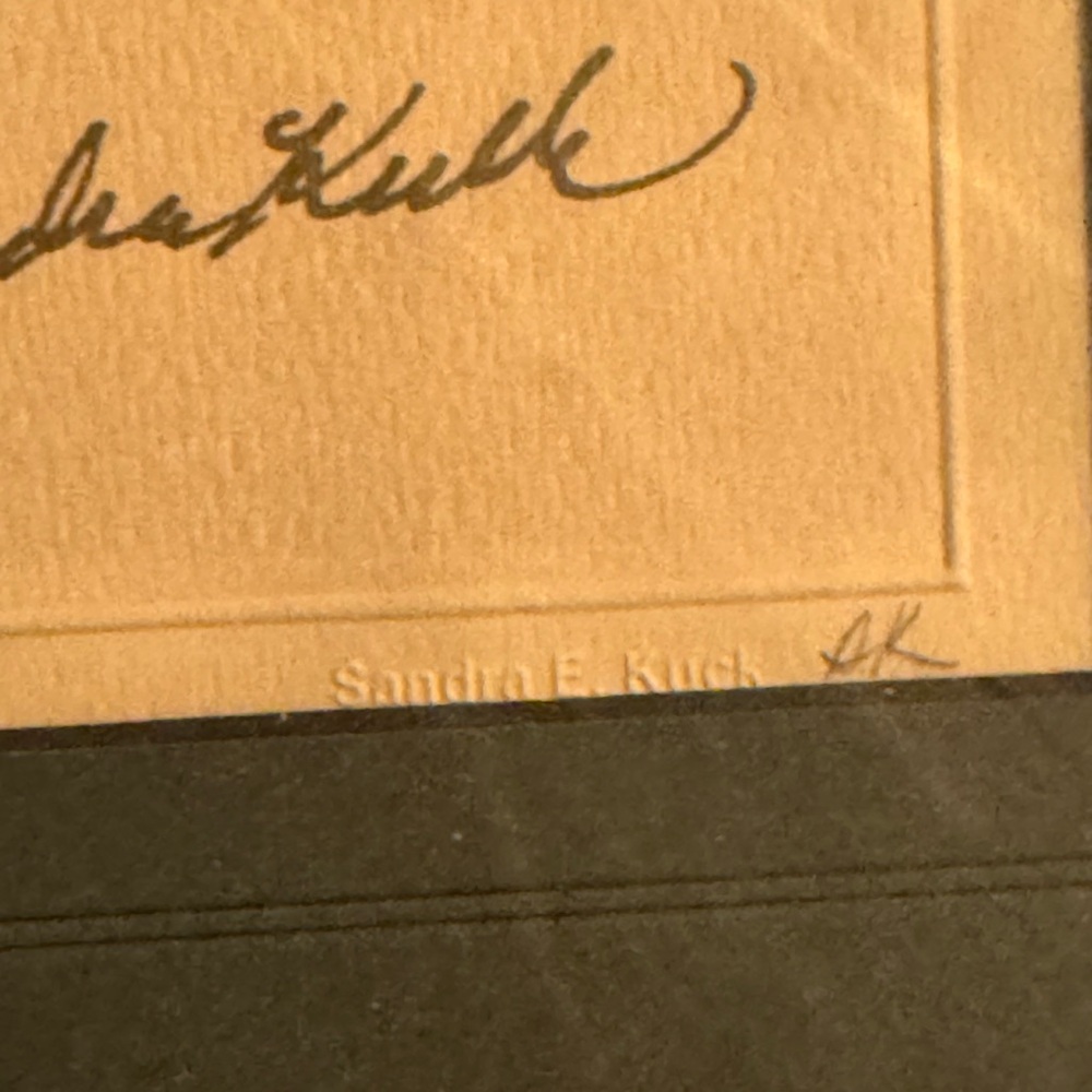 Sandra Kuck “Little Angel” Signed & Framed Sketch Art - Picture 2 of 4